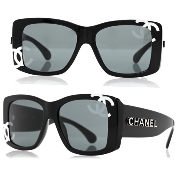 CHANEL CC Logo Square Sunglasses 71472 - Picture 2 of 14